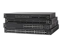 Cisco 550X Series SF550X-24MP - Commutateur - C3 - Géré - 24 x 10/100 (PoE+) + 2 x combo 10 gigabits SFP+ + 2 x SFP+ - Montable sur rack - PoE+ (382 W) - reconditionné SF550X-24MPK9EU-RF