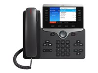 Cisco IP Phone 8851 - Téléphone VoIP - SIP, RTCP, RTP, SRTP, SDP - 5 lignes - Charbon - reconditionné CP-8851-K9-RF