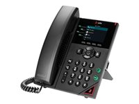 Poly VVX 250 - Téléphone VoIP - (conférence) à trois capacité d'appel - SIP, RTP, SRTP, SDP - 4 lignes - noir 89B62AA#AC3