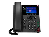 Poly VVX 350 - Téléphone VoIP - (conférence) à trois capacité d'appel - SIP, SDP - 6 lignes - 24 lignes - noir 89B68AA