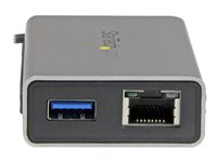 StarTech.com Adaptateur Thunderbolt vers Gigabit Ethernet plus USB 3.0 - Convertisseur Thunderbolt (TB2USB3GE) - Adaptateur réseau - Thunderbolt - Gigabit Ethernet + USB 3.0 - argent TB2USB3GE