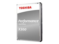 Toshiba X300 Performance - Disque dur - 8 To - interne - 3.5" - SATA 6Gb/s - 7200 tours/min - mémoire tampon : 128 Mo HDWF180UZSVA