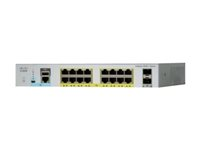 Cisco Catalyst 2960L-16PS-LL - Commutateur - Géré - 16 x 10/100/1000 + 2 x Gigabit SFP (liaison montante) - de bureau, Montable sur rack - PoE+ (120 W) - reconditionné WS-C2960L16PSLL-RF