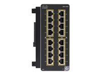 Cisco Catalyst - Module d'extension - Gigabit Ethernet x 16 - remanufacturé - pour Catalyst IE3300 Rugged Series IEM-3300-16T-RF