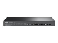 TP-Link JetStream TL-SG3210XHP-M2 V2 - Commutateur - Géré - 8 x 10/100/1000/2.5G + 2 x 10 Gigabit SFP+ - Montable sur rack - PoE+ (240 W) SG3210XHP-M2
