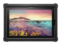 Lenovo Rugged Case - Boîtier de protection pour tablette - robuste - élastomère thermoplastique (TPE), polycarbonate de qualité médicale - noir - pour Tablet 10 20L3, 20L4 4X40R00136