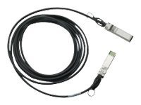Cisco SFP+ Copper Twinax Cable - Câble à attache directe - SFP+ pour SFP+ - 5 m - twinaxial - SFF-8436/IEEE 802.3ae - reconditionné - pour 250 Series; Catalyst 2960, 2960G, 2960S, ESS9300; Nexus 93180, 9336, 9372; UCS 6140, C4200 SFP-H10GB-CU5M-RF